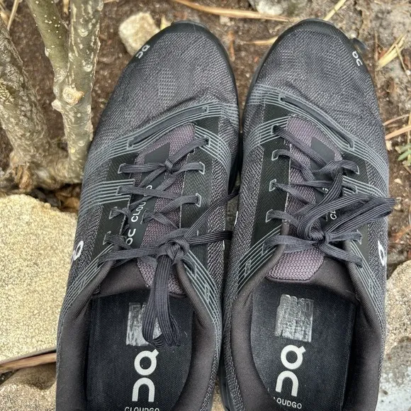 On Cloud Cloudgo Sneakers Men Sz 14 Running Hiking Black Eclipse