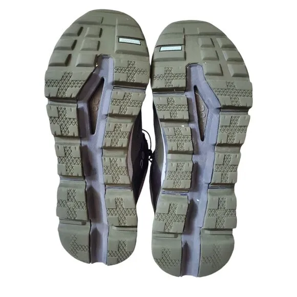 On Cloudtrax All Terrain Men 8 High Top Hiking Shoes Ink Frost Trek Run Travel