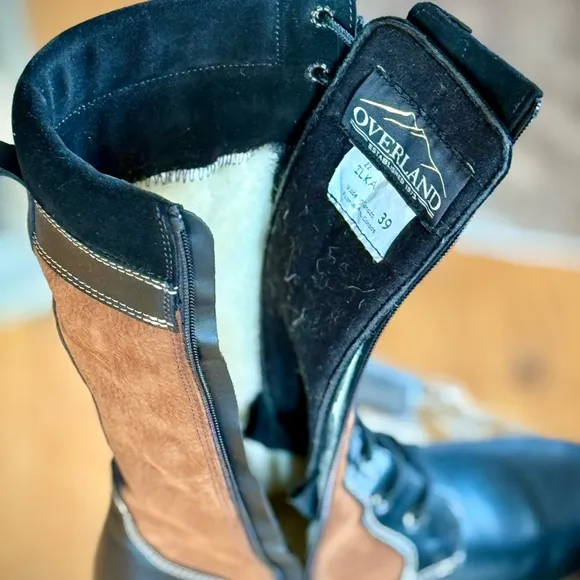 Overland Ilka Wool-Lined LeatherBoots - Stylish | like new condition