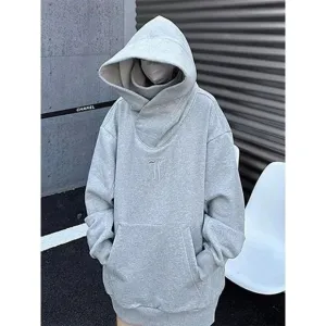 Oversized Hoodie Winter Warm Fleece Pullover Turtleneck Tops Sweater