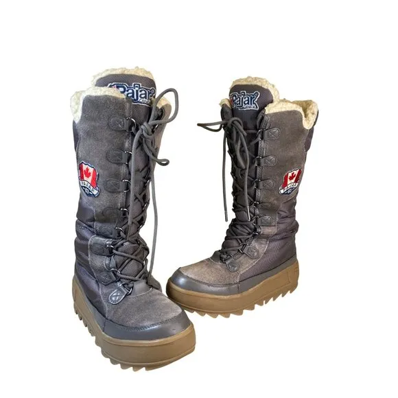 Pajar Women's Greenland Winter Snow Boots Gray Women's 39 8/8.5