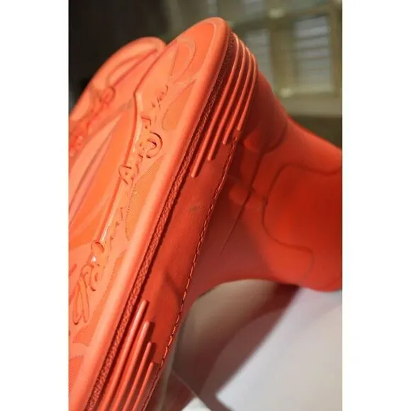Palm Angels Rubber Snow Boots Orange Size 41 Women's with Box