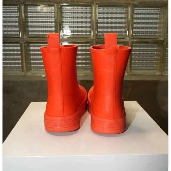 Palm Angels Rubber Snow Boots Orange Size 41 Women's with Box