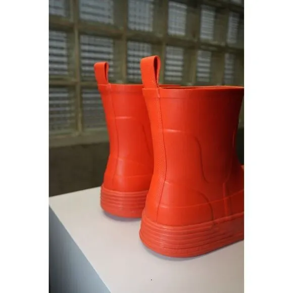 Palm Angels Rubber Snow Boots Orange Size 41 Women's with Box