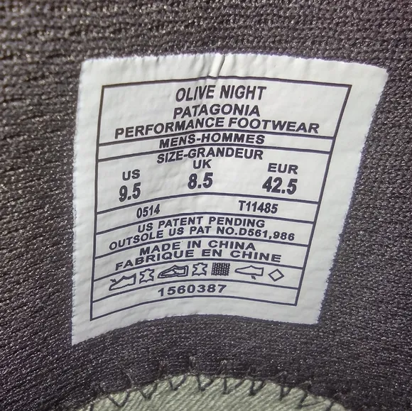 Patagonia Men's Pau Leather Slip-On Casual Walking Comfort Moc Shoes Olive Night