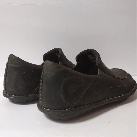 Patagonia Men's Pau Leather Slip-On Casual Walking Comfort Moc Shoes Olive Night