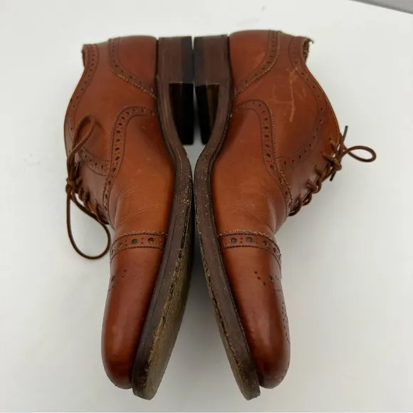 Paul Stuart Leather Oxfords Shoes Brown