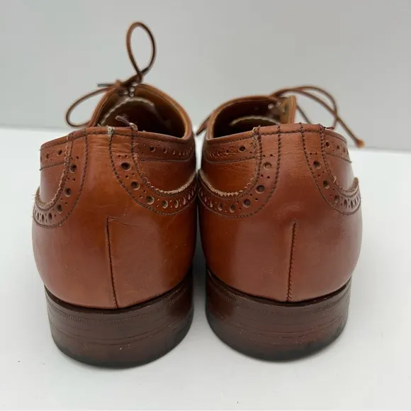 Paul Stuart Leather Oxfords Shoes Brown