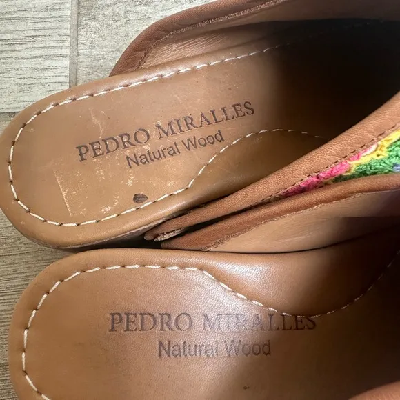 Pedro Miralles Women's Colorful Crochet Slip-On Shoes
