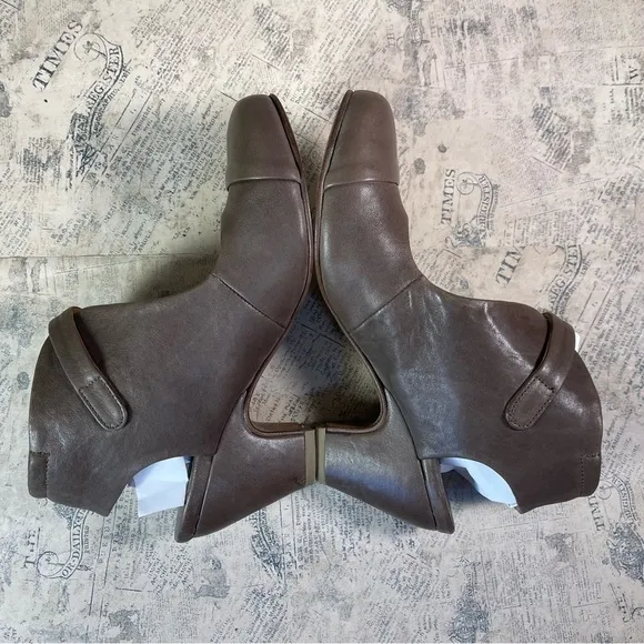 PEPE MONJO ARGILA Brown Leather Ankle Strap Heel Shoes