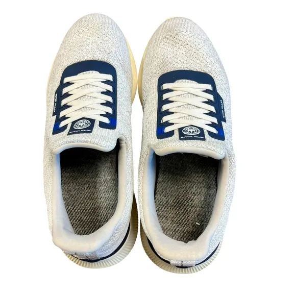 PETER MILLAR White Hyperlight Apollo Sneakers 9.5 Shoes Knit Slip On Golf Casual