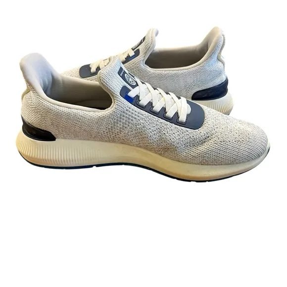 PETER MILLAR White Hyperlight Apollo Sneakers 9.5 Shoes Knit Slip On Golf Casual