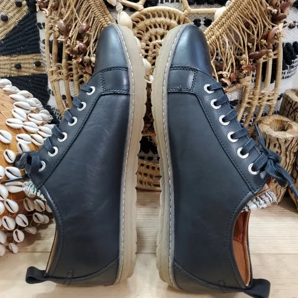 Pikolinos Womens 9.5-10/41 Shoes Lagos Casual Lace Up Low Profile Zip-Up Leather