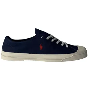 Polo Ralph Lauren Size 14 Navy Blue Essence 100 Canvas Sneaker Shoe Cap Toe
