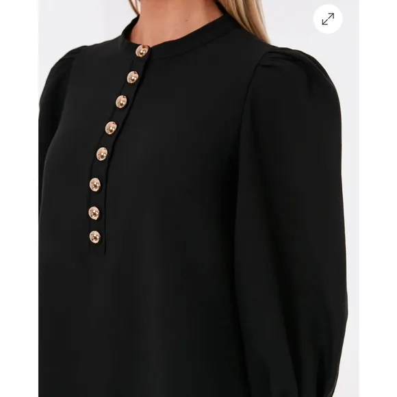 POMANDER PLACE Black Samantha Dress