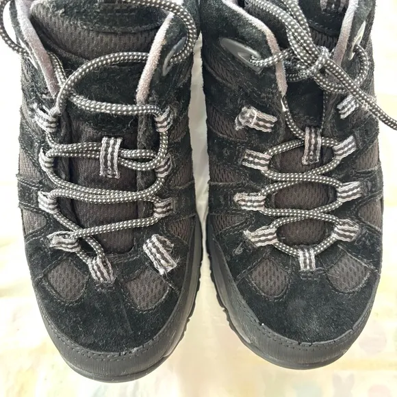Propel Bass Leather Trail hiking Black shoes lace up SZ 8 M NWOT
