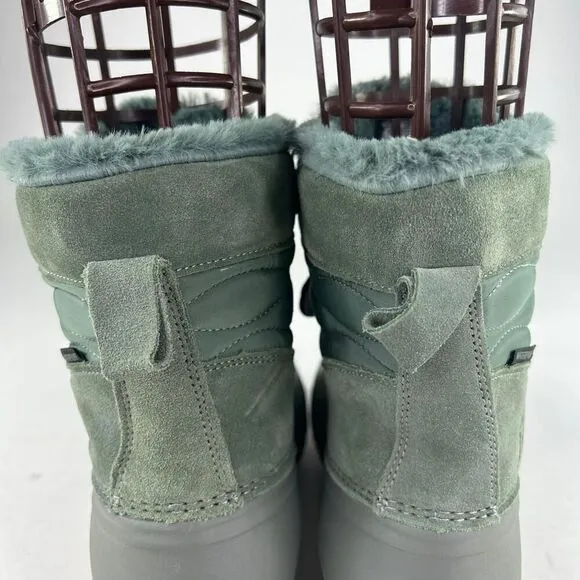 Propet Ingrid Womens Green Thyme Cold Weather Boots US 10 Whide WTPF Winter Boot