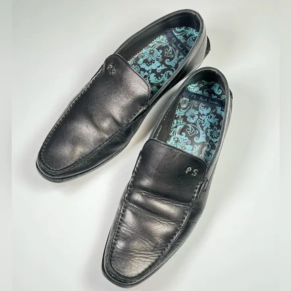 PS Paul Smith Leather Slip on Loafer Leather Shoes Black Men’s Size 8.5