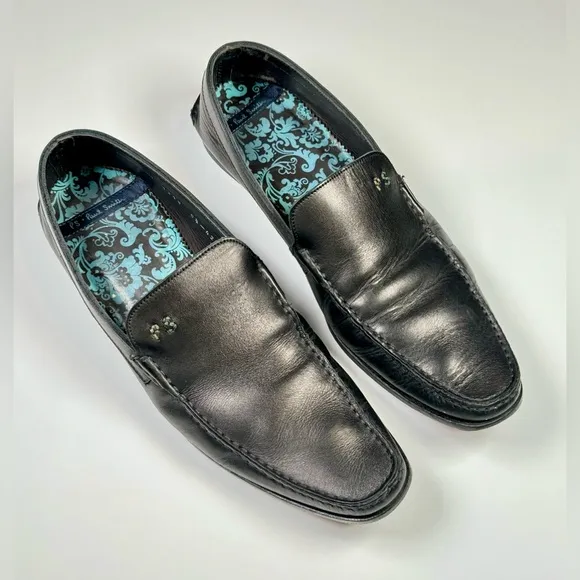 PS Paul Smith Leather Slip on Loafer Leather Shoes Black Men’s Size 8.5