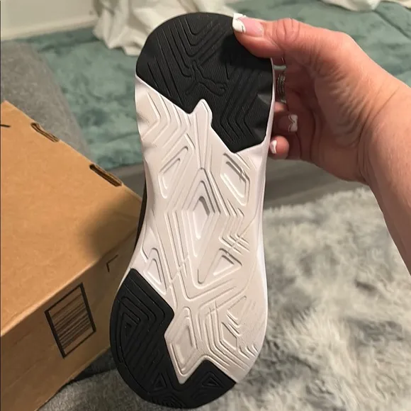 Puma Black and White Athletic Shoes
