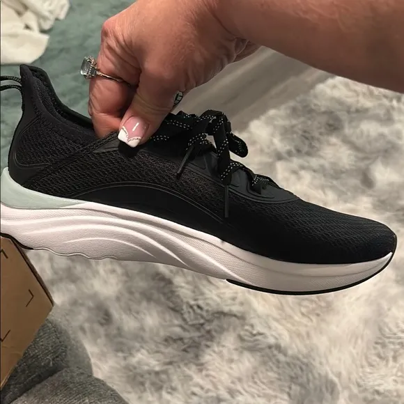 Puma Black and White Athletic Shoes