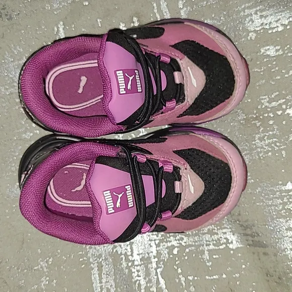 Puma Fast Metallic Kids Sneakers Shoes Casual - Size 5 C
