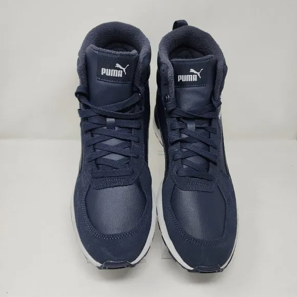 Puma Graviton Mid Sneakers Mens 11.5 Blue Casual Shoes Logo Suede Fabric Upper