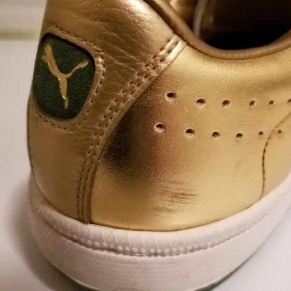 Puma Match LE‎ S Metallic Gold Sneakers Mens 6.5