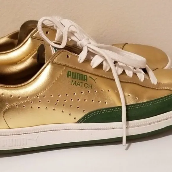 Puma Match LE‎ S Metallic Gold Sneakers Mens 6.5