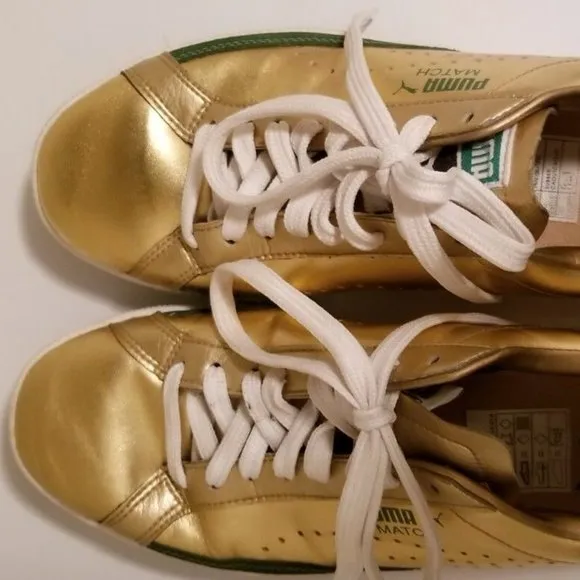 Puma Match LE‎ S Metallic Gold Sneakers Mens 6.5