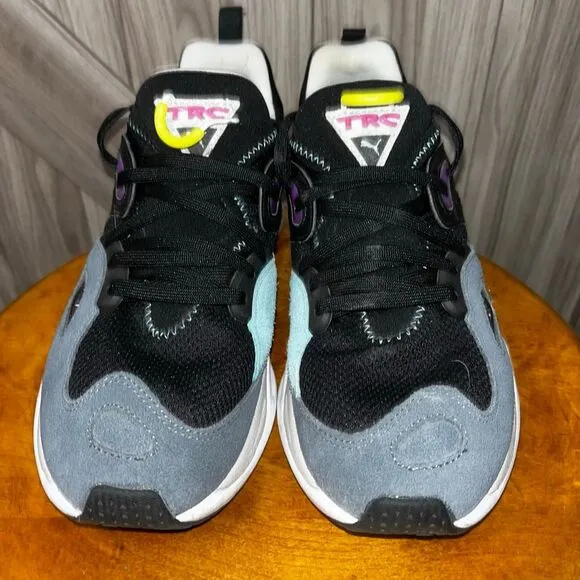 Puma Men Casual TRC‎ Blaze Black Grey White Lifestyle Low Shoes Sneakers Sz 9