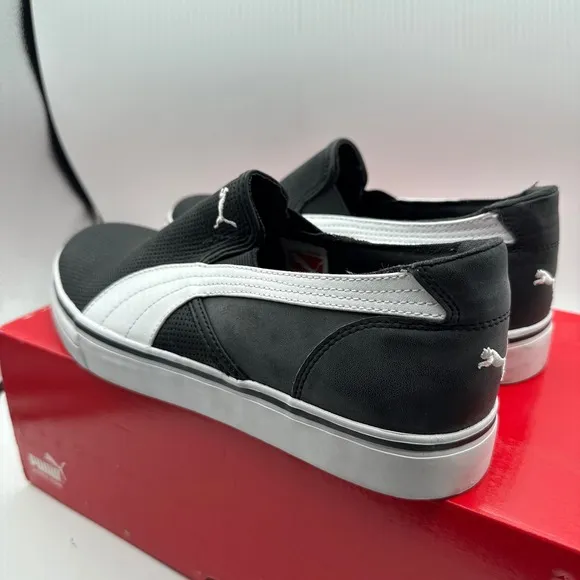 Puma Rip L Perf Mens Slip On Shoes Size 10 NIB Black