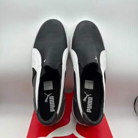 Puma Rip L Perf Mens Slip On Shoes Size 10 NIB Black