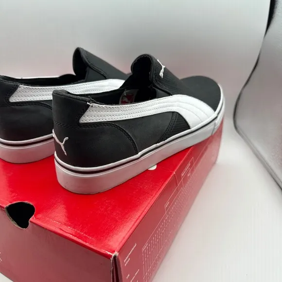 Puma Rip L Perf Mens Slip On Shoes Size 10 NIB Black