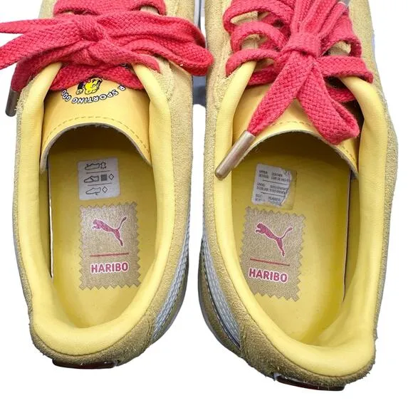 Puma x Haribo | Men | Triplex Collaboration Yellow Suede Lace Up Sneakers | Sz 8