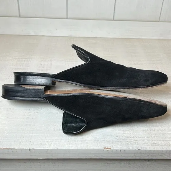 Rag and Bone Leather Loafer Mule Slides Size 40 or US Size 10 Slip On Flat Mules