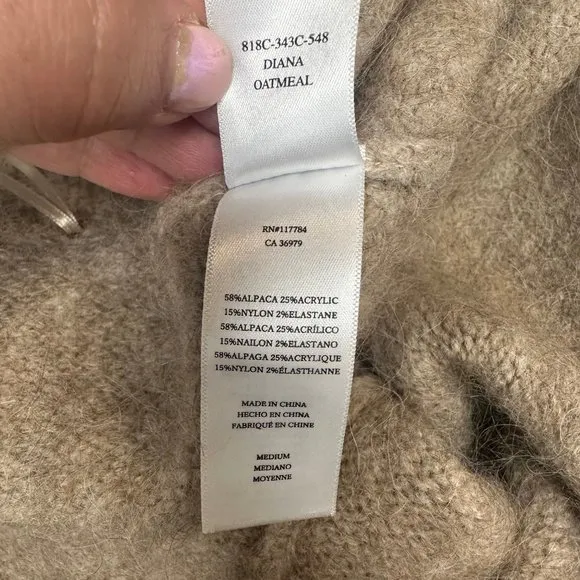 Rails Diana Alpaca Blend Sweater Skirt in Oatmeal - Medium