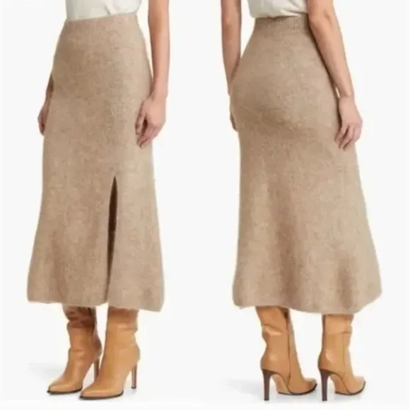 Rails Diana Alpaca Blend Sweater Skirt in Oatmeal - Medium