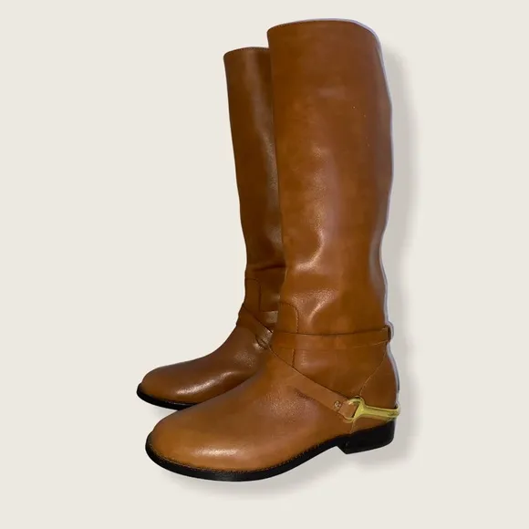 Ralph Lauren leather upper boots