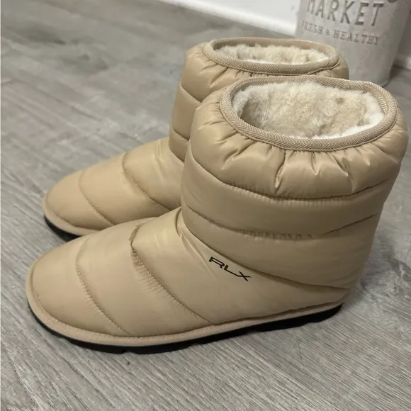 Ralph Lauren Logo Quilted Bootie