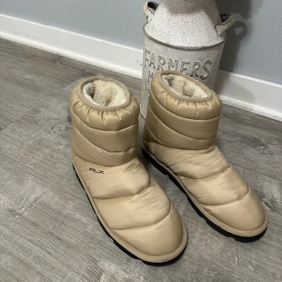 Ralph Lauren Logo Quilted Bootie