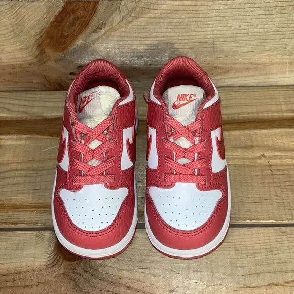 RARE Toddler Size 7C - Nike Dunk Low Retro “White Gypsy Rose” Shoes DC9562-111