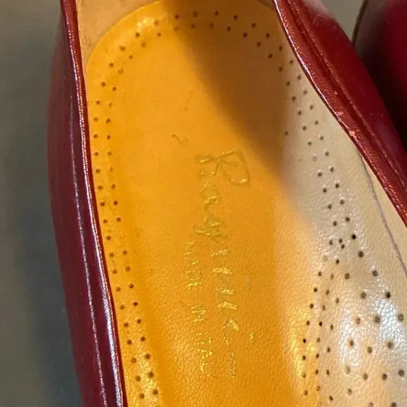 Rasprini Womens Vintage Leather Loafer Shoes