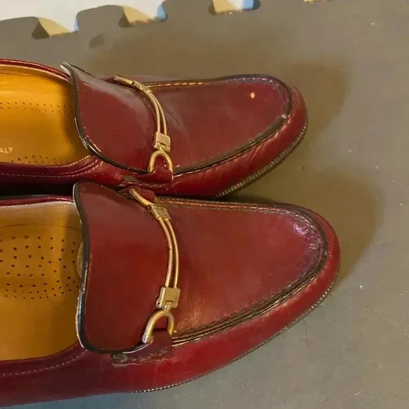 Rasprini Womens Vintage Leather Loafer Shoes