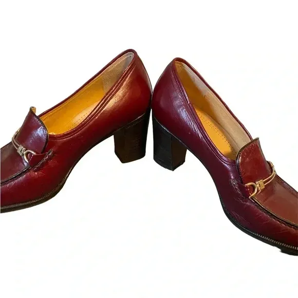 Rasprini Womens Vintage Leather Loafer Shoes