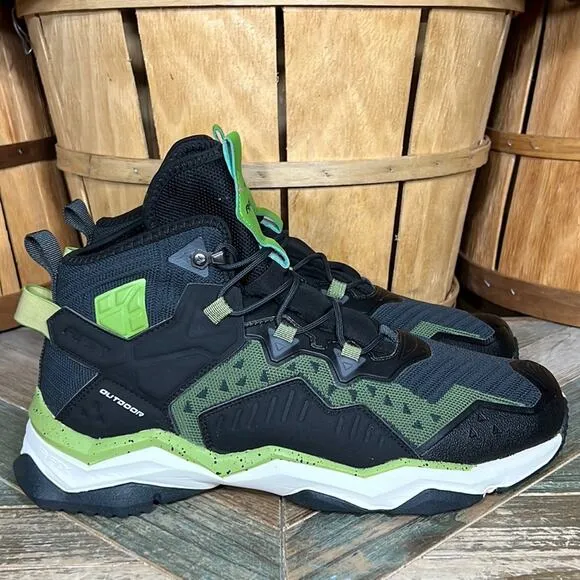 RAX Jungle Wolf Black Green Mesh Ventilated Waterproof Hiking Boots Mens Size 11