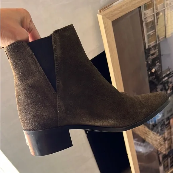 REBELS Green Suede Leather Chelsea Ankle Boots EU 37 / US 6.5 $168