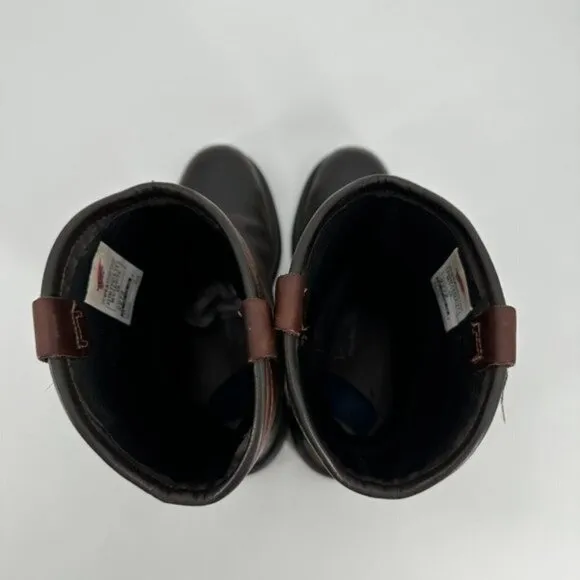 Red Wing Shoes Pull On Steel Toe Brown Leather Work Performance 9.5 Boots