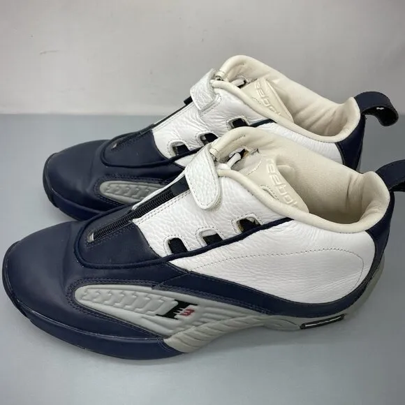 Reebok Answer 4 Georgetown Sneakers Shoes Allen Iverson Basketball Blue Mens 9