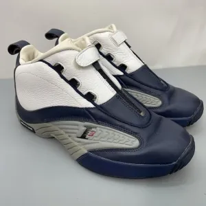 Reebok Answer 4 Georgetown Sneakers Shoes Allen Iverson Basketball Blue Mens 9